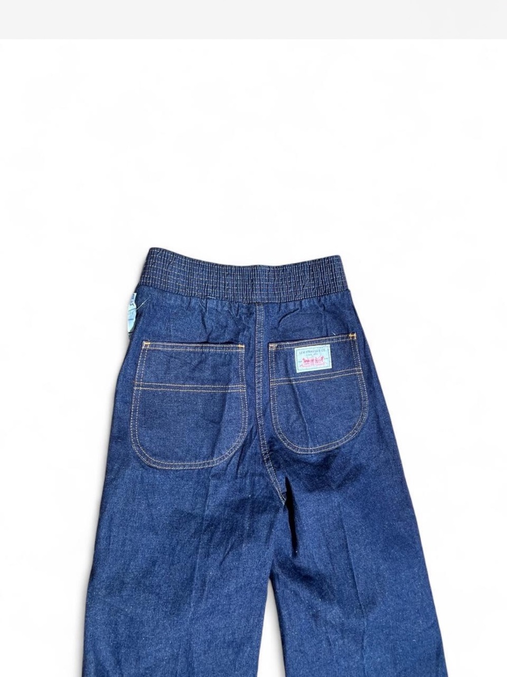 1978 with tags Levi's Dark Blue wide leg denim jeans